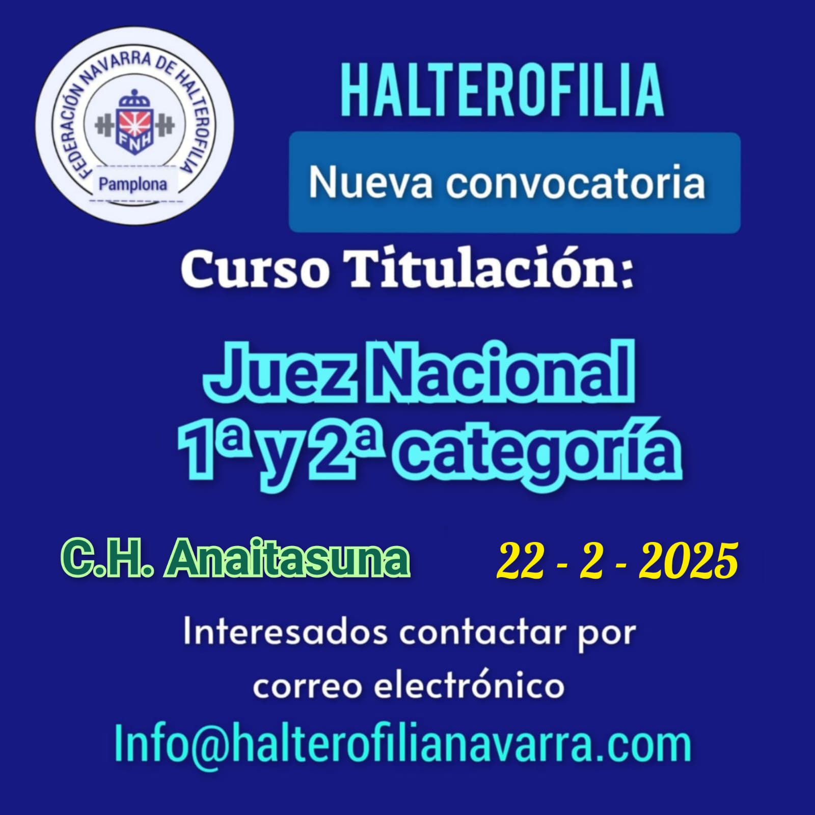 Curso Titulaci&oacute;n Juez Nacional 1&ordf; y 2&ordf; categor&iacute;a (22/02/2025)